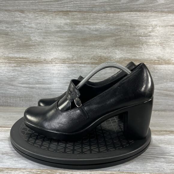 Dansko Women’s Tara Dressy Black Leather Clog Pumps Size EU 40 US 9.5 - Picture 1 of 7